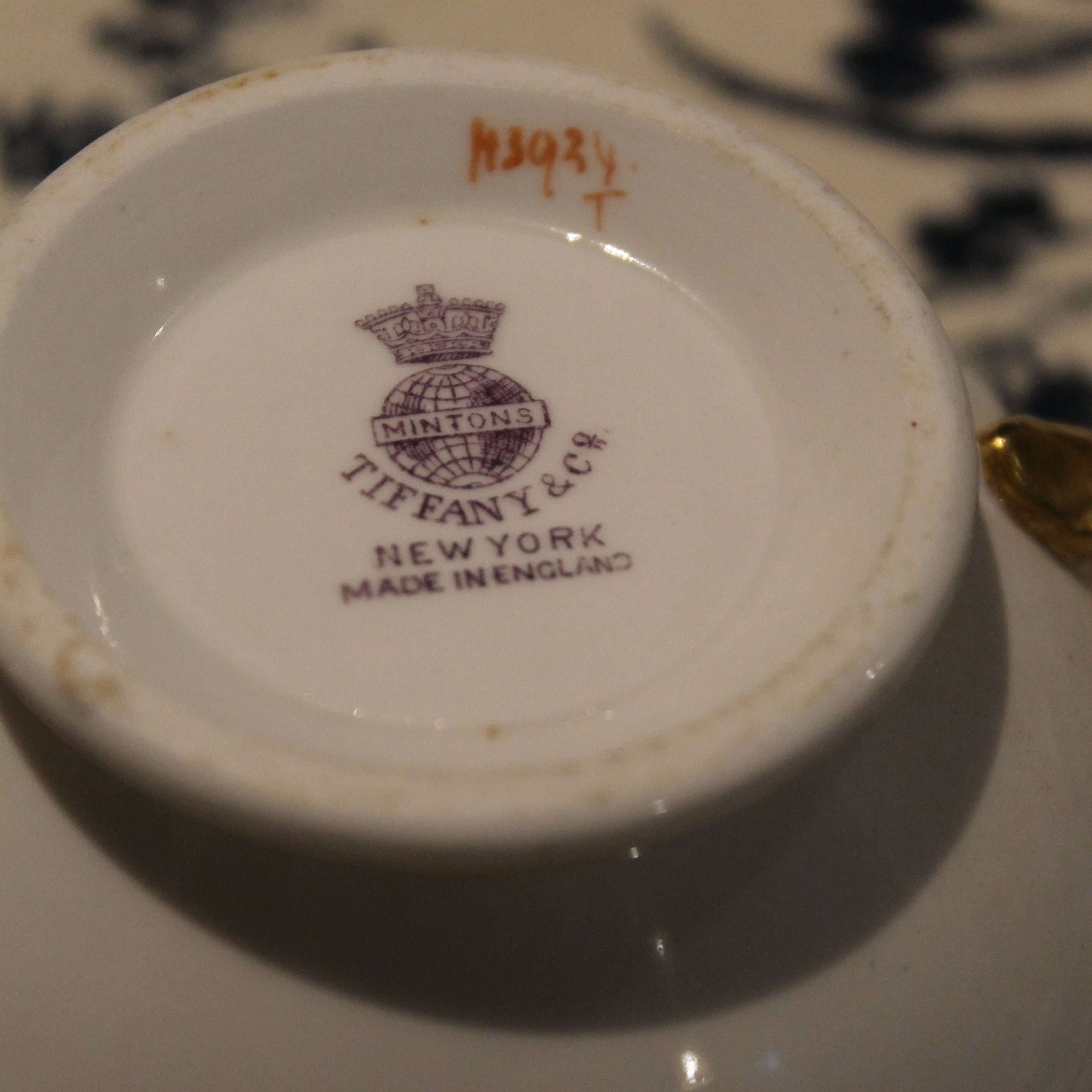Tiffany Mintons Teacups and Saucers