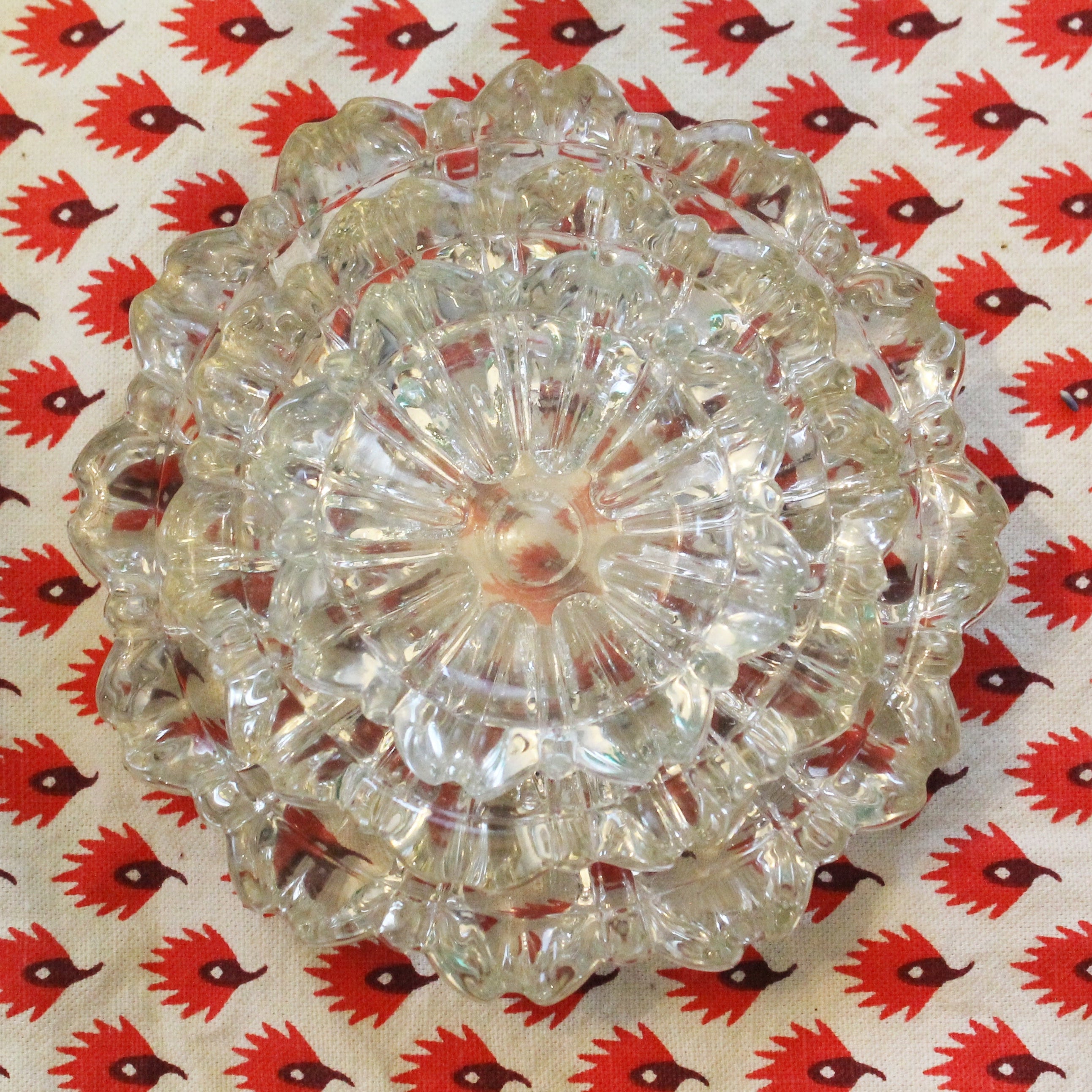 Set of 3 Nesting Glass Ashtrays
