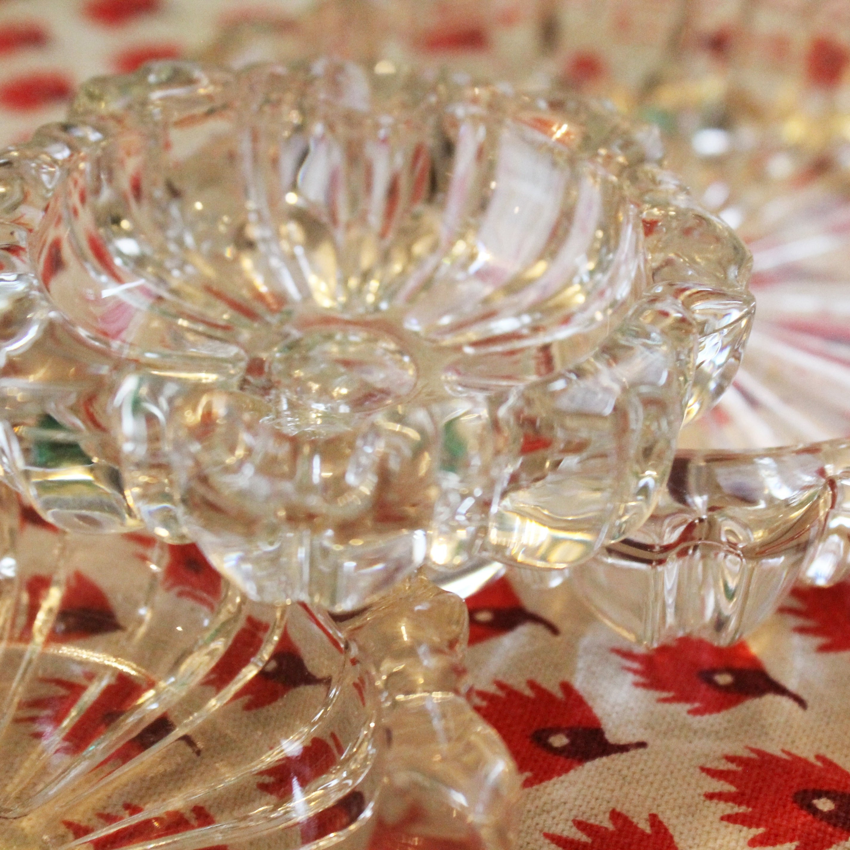 Set of 3 Nesting Glass Ashtrays