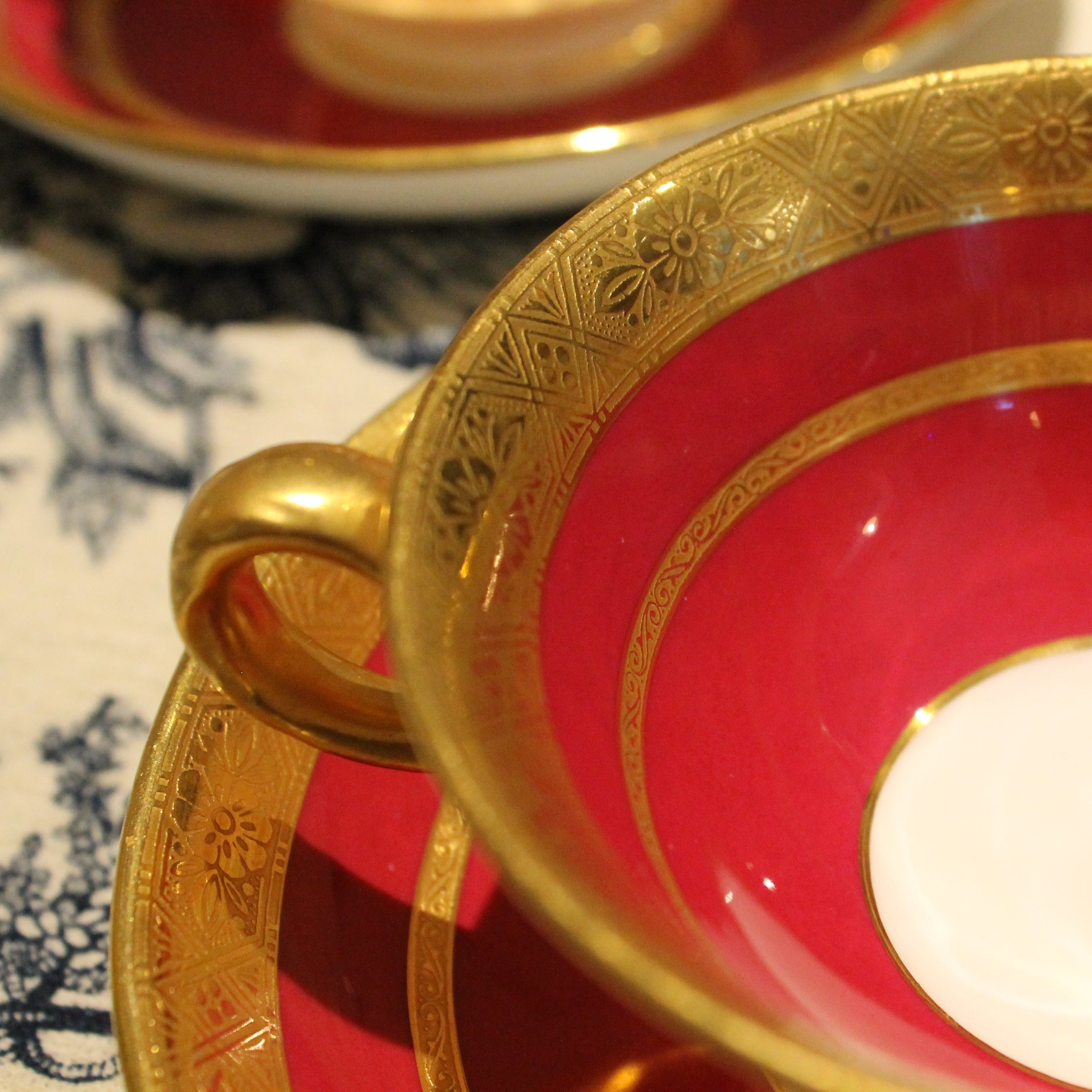 Tiffany Mintons Teacups and Saucers