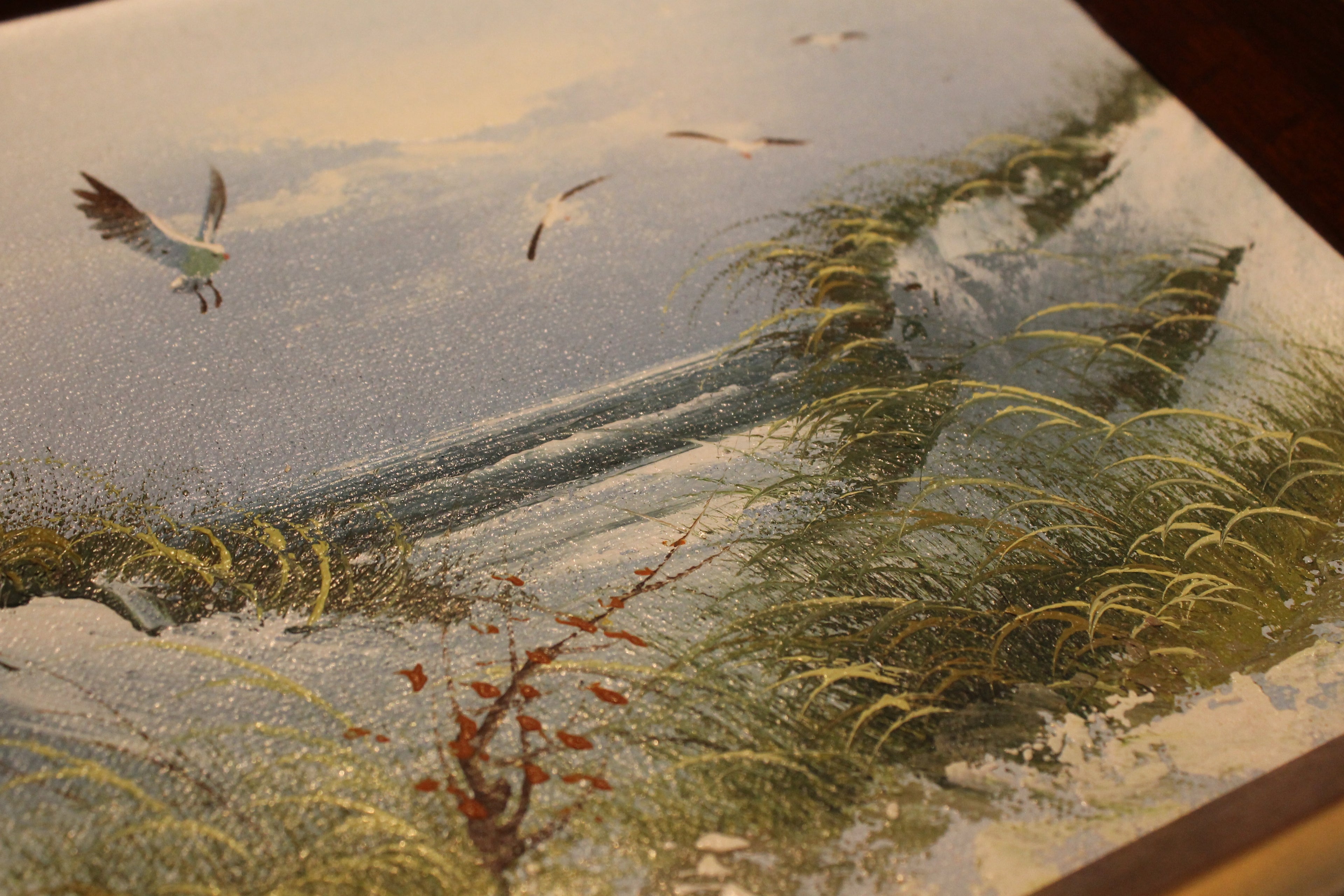 Seagull Original Oil on Canvas Painting