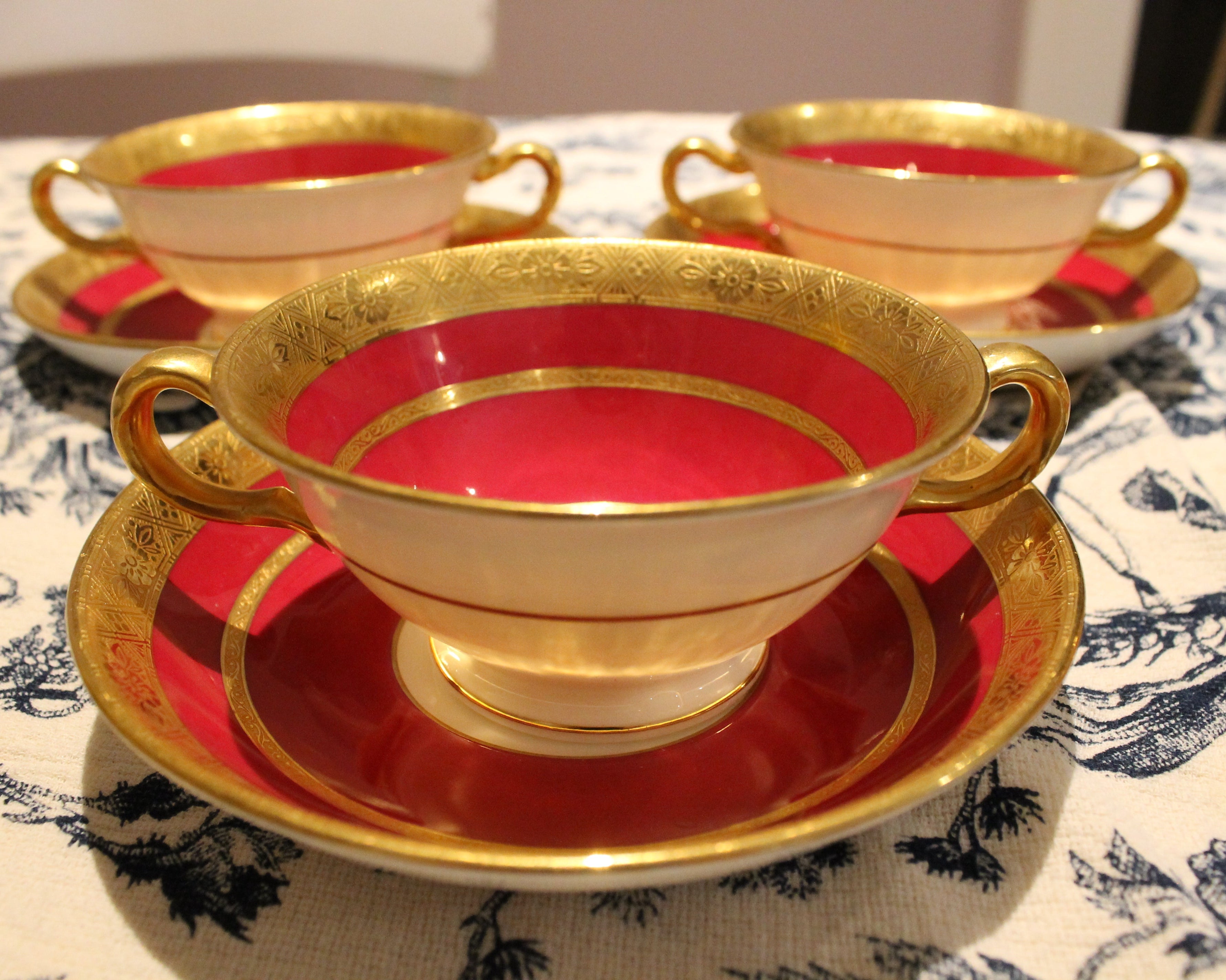 Tiffany Mintons Teacups and Saucers