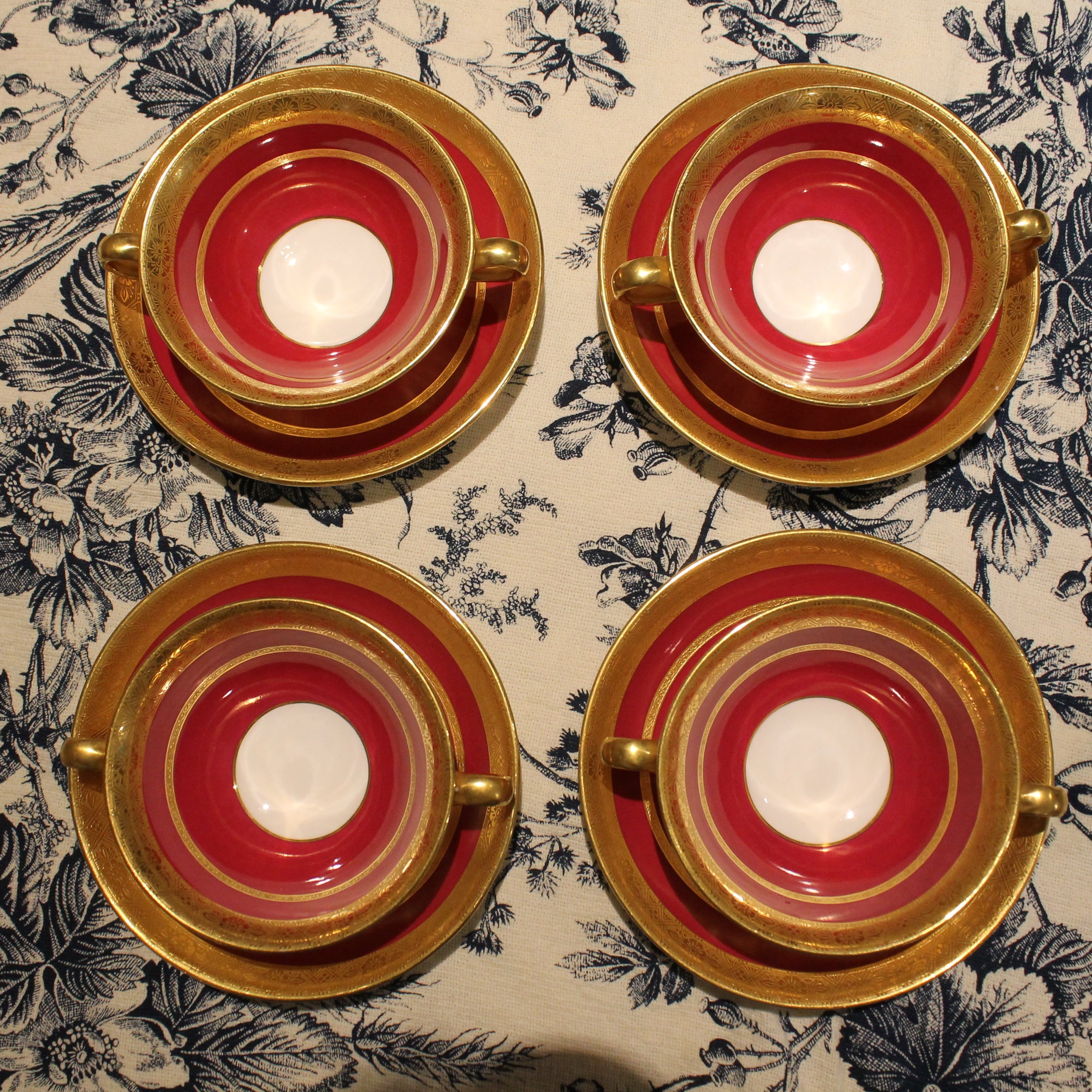 Tiffany Mintons Teacups and Saucers