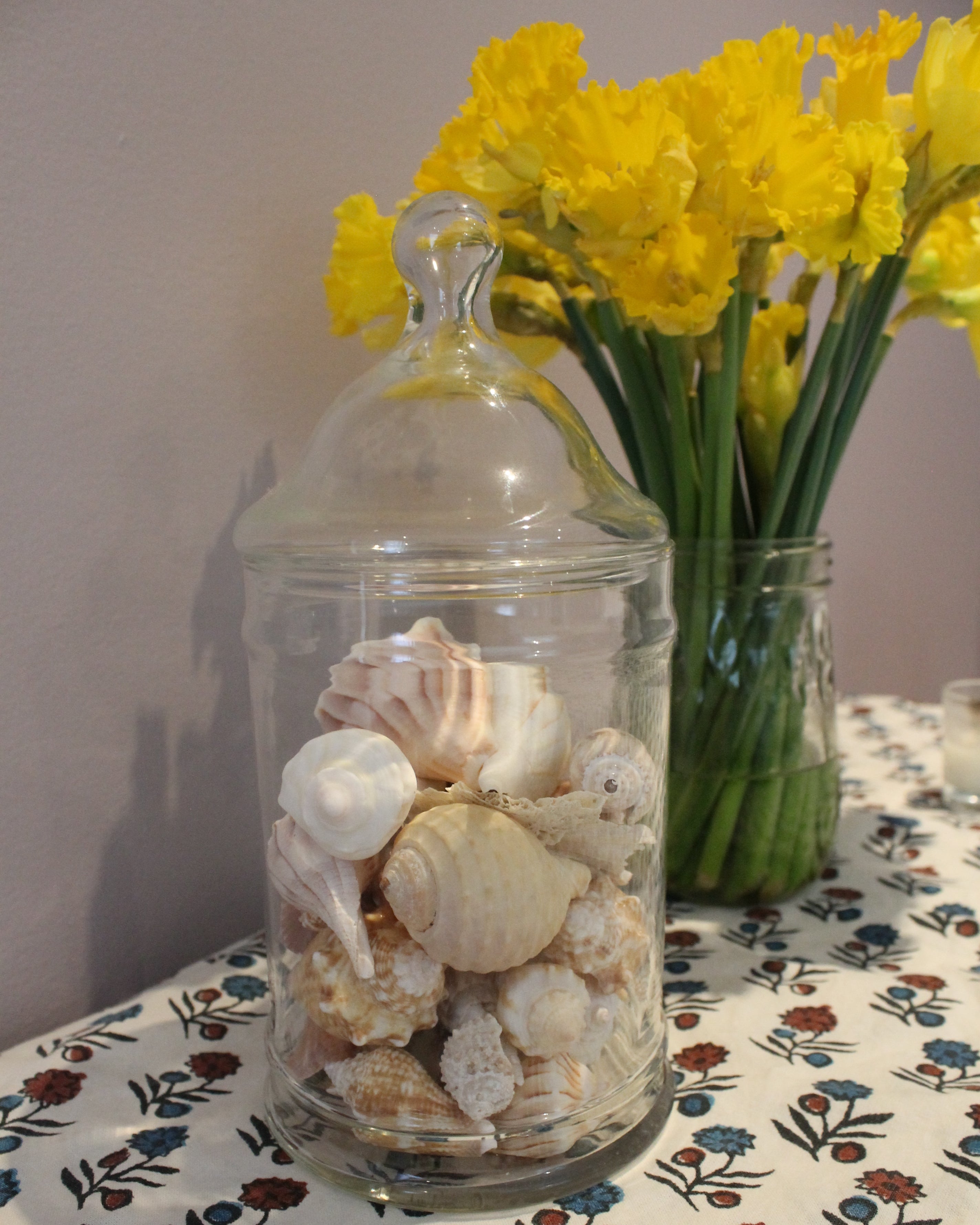 Glass Jar of Seashells